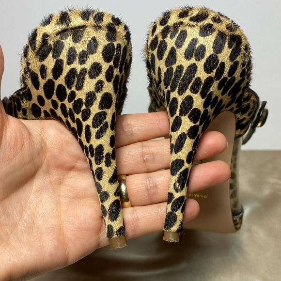 Louise Et Cie Lo-Joykiss 3 Speckled Cow Hair  Leopard Clear Piccola Size 9.5 - Picture 12 of 16